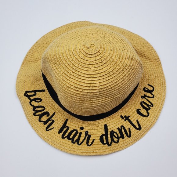 Toddler C.C Ribbon Band Straw Brim Beach Hat - Picture 1 of 7